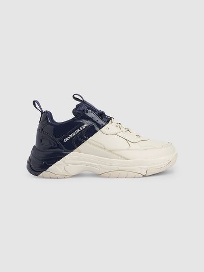 Calvin Klein Cipők HU263491 | Calvin Klein Bőr Chunky Férfi Sportcipő Szürke / Sötétkék